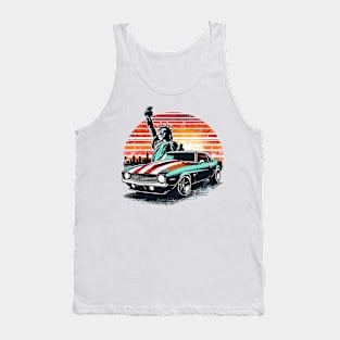 Chevy camaro with Statue of Liberty Tank Top